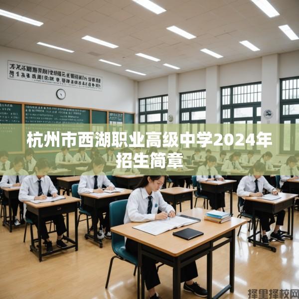杭州市西湖职业高级中学2024年招生简章