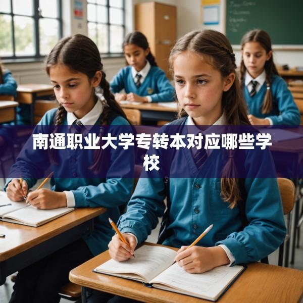 南通职业大学专转本对应哪些学校