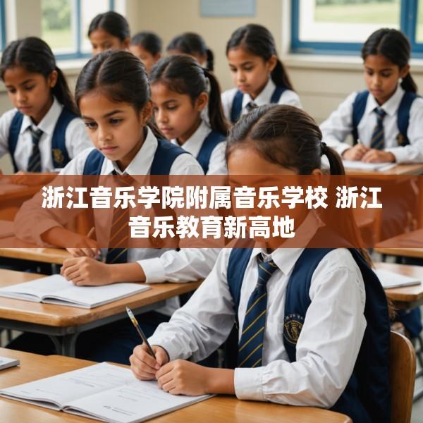 浙江音乐学院附属音乐学校 浙江音乐教育新高地