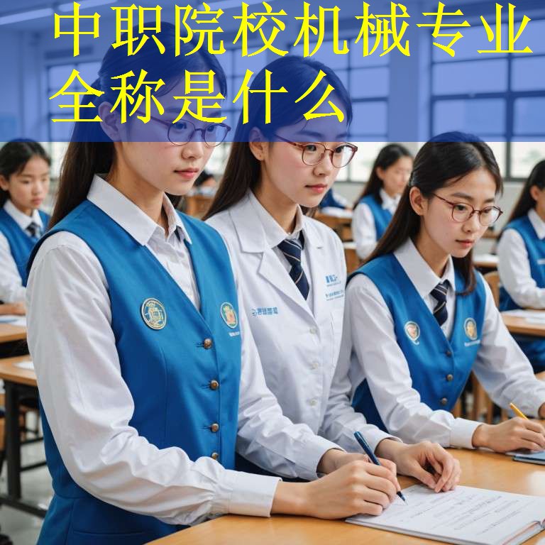 中职院校机械专业全称是什么