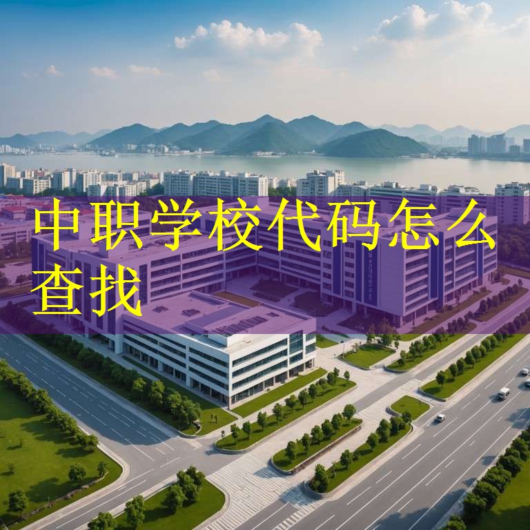 中职学校代码怎么查找