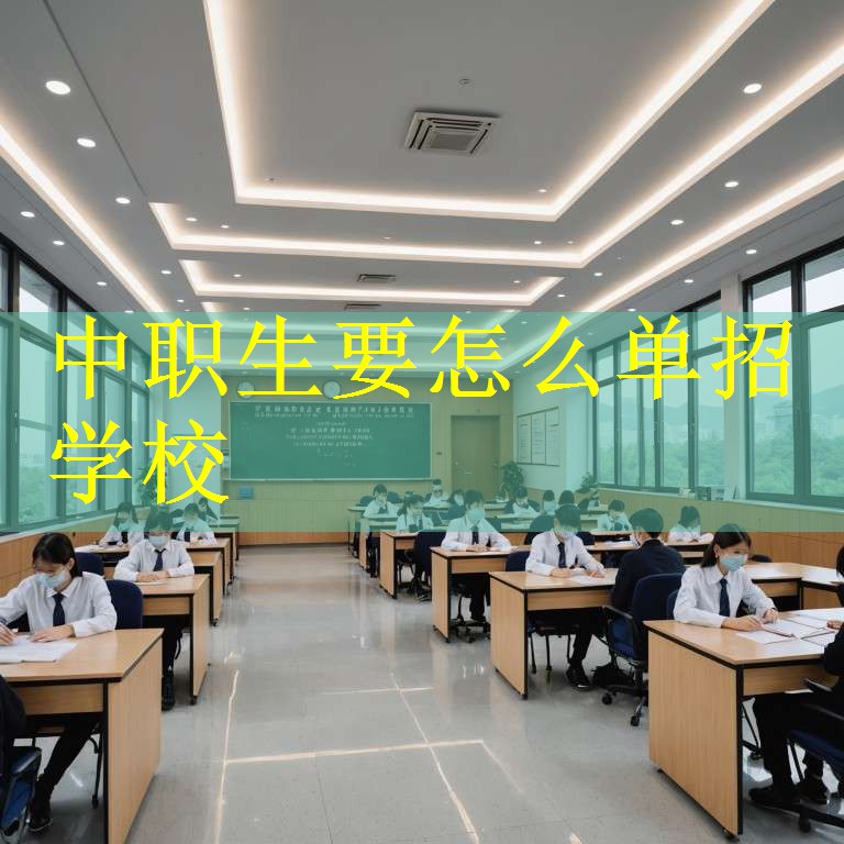 中职生要怎么单招学校