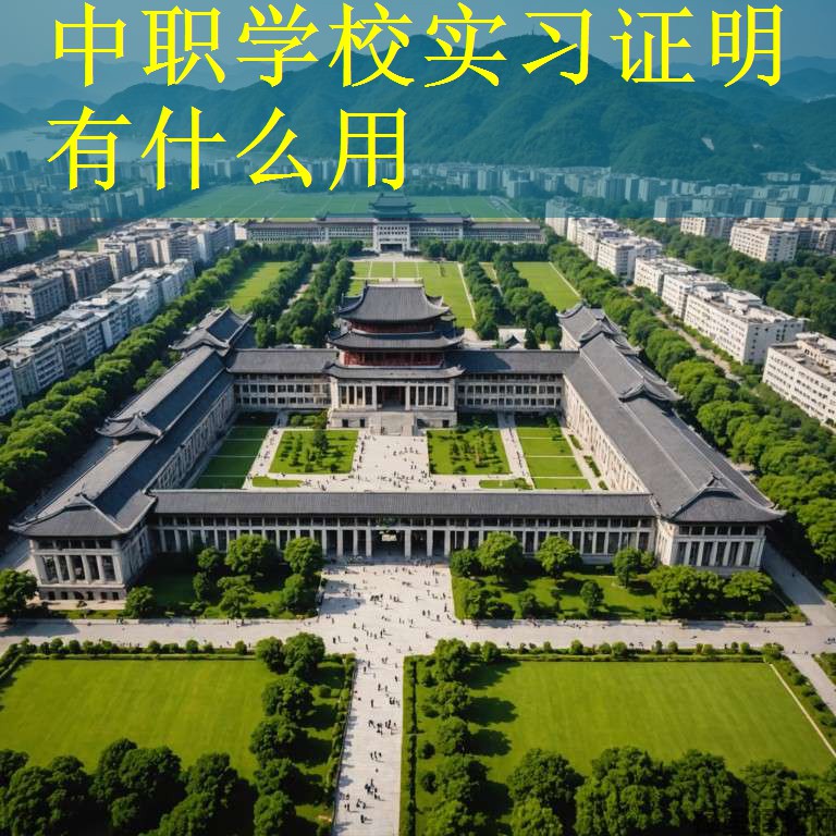 中职学校实习证明有什么用