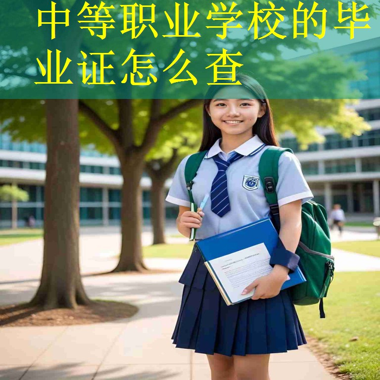 中等职业学校的毕业证怎么查