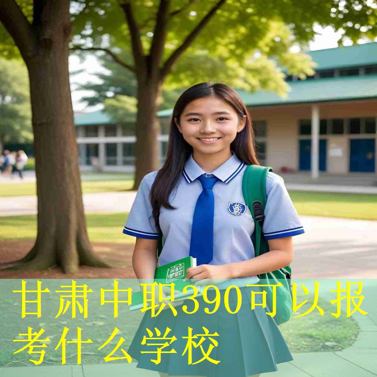甘肃中职390可以报考什么学校
