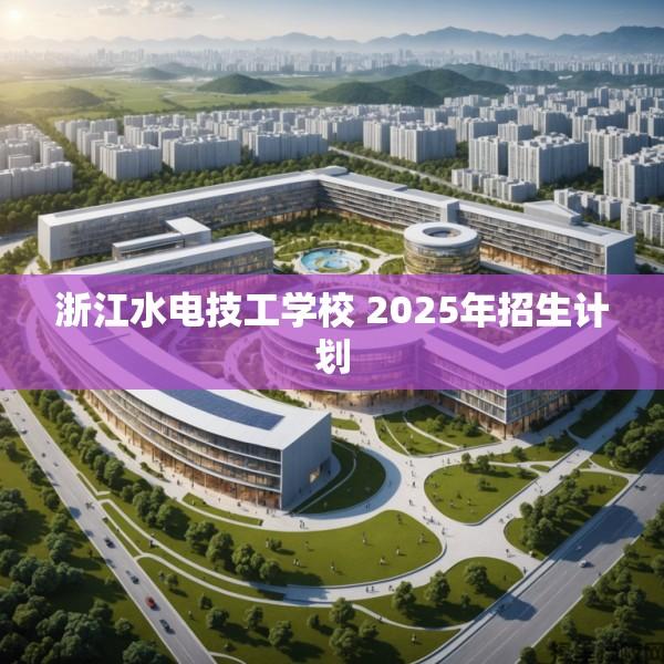浙江水电技工学校 2025年招生计划