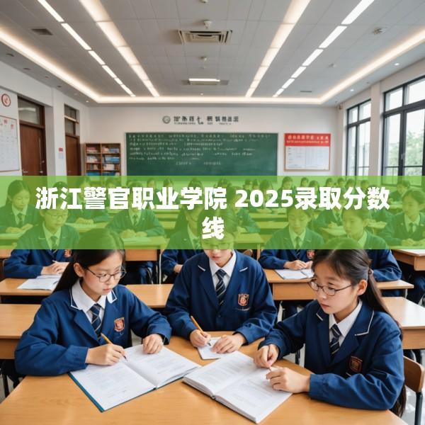 浙江警官职业学院 2025录取分数线