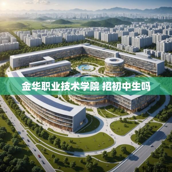 金华职业技术学院 招初中生吗