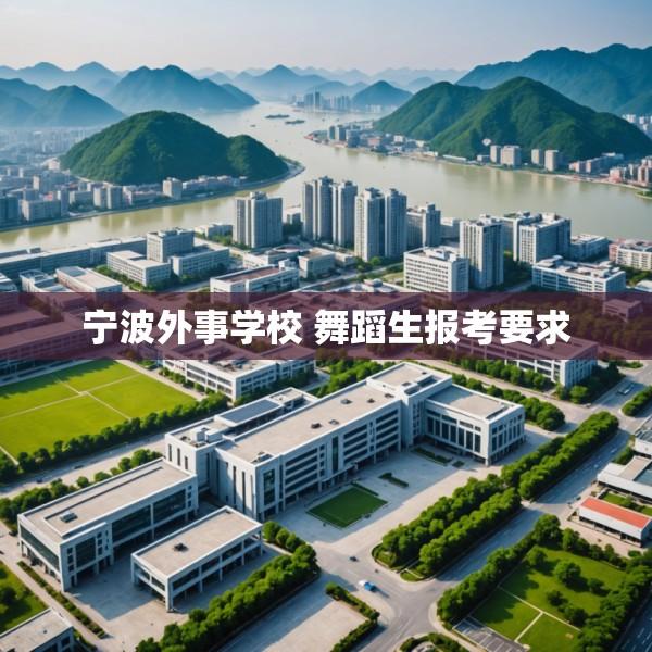 宁波外事学校 舞蹈生报考要求