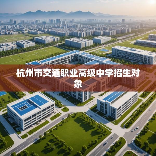 杭州市交通职业高级中学招生对象