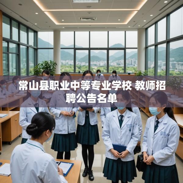 常山县职业中等专业学校 教师招聘公告名单