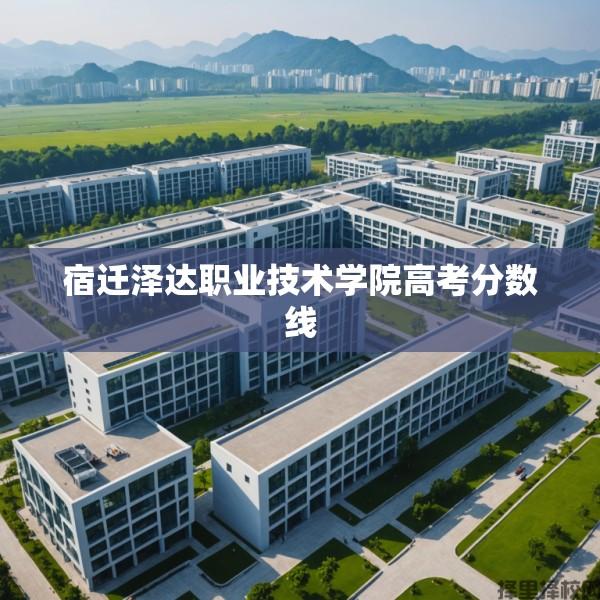 宿迁泽达职业技术学院高考分数线