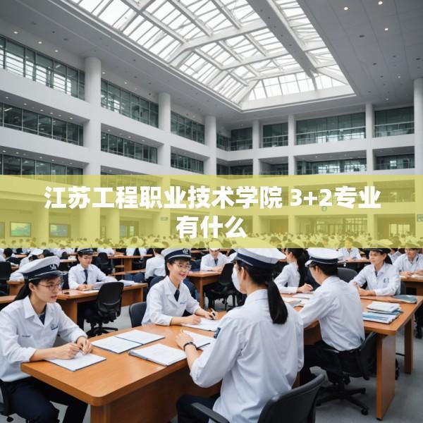 江苏工程职业技术学院 3+2专业有什么