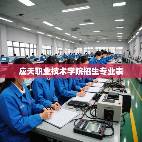 应天职业技术学院招生专业表