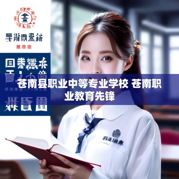苍南县职业中等专业学校 苍南职业教育先锋