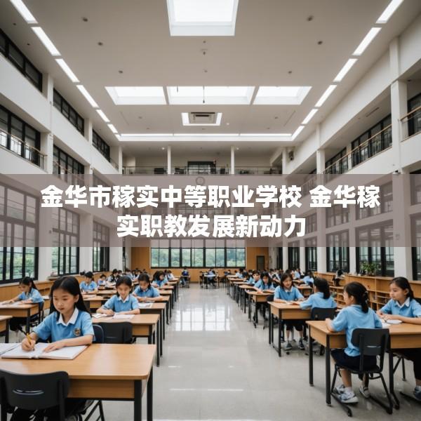 金华市稼实中等职业学校 金华稼实职教发展新动力