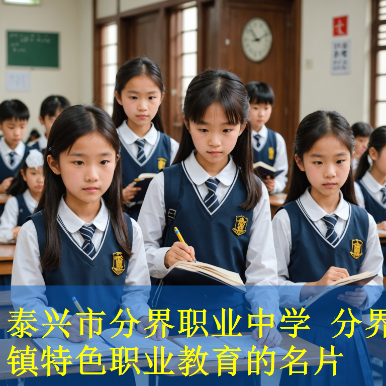泰兴市分界职业中学 分界镇特色职业教育的名片