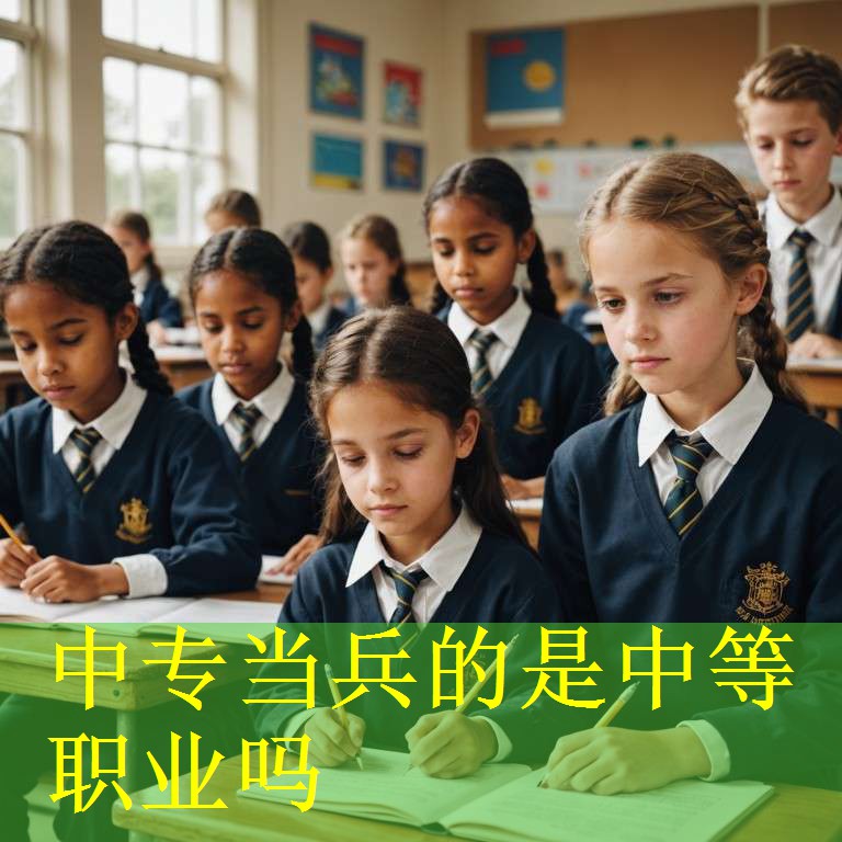 中专当兵的是中等职业吗