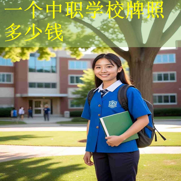 一个中职学校牌照多少钱