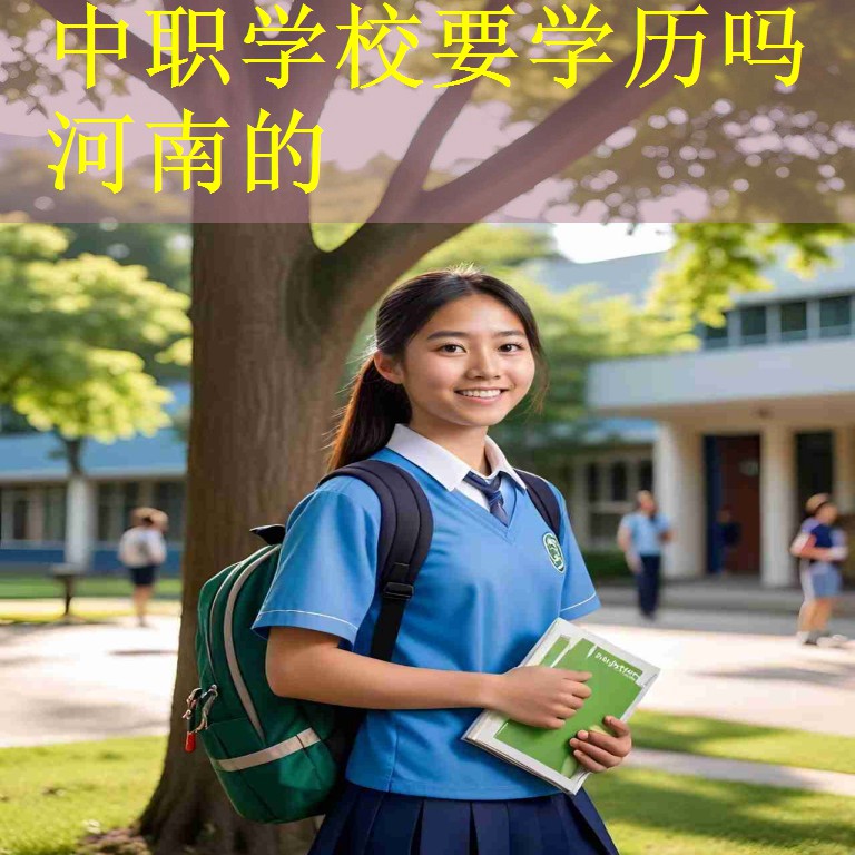 中职学校要学历吗河南的