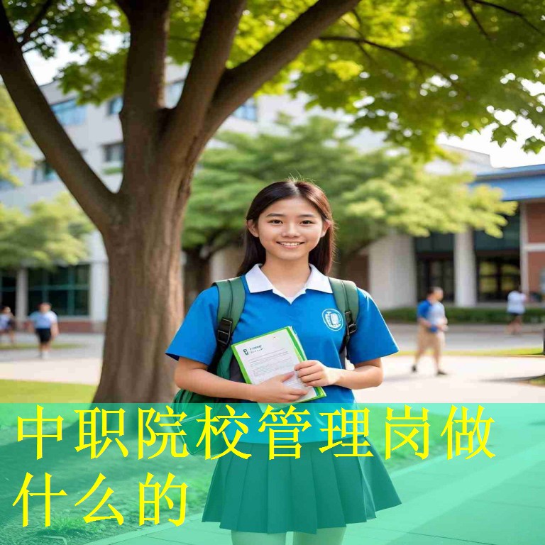 中职院校管理岗做什么的