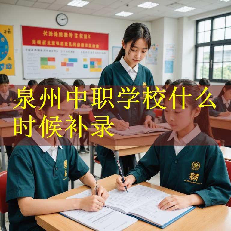 泉州中职学校什么时候补录