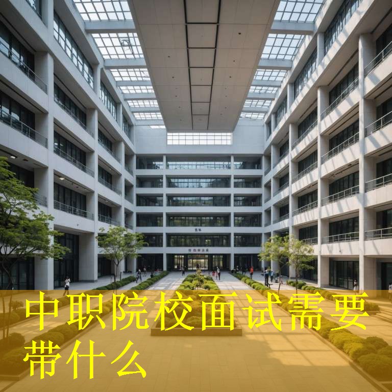 中职院校面试需要带什么