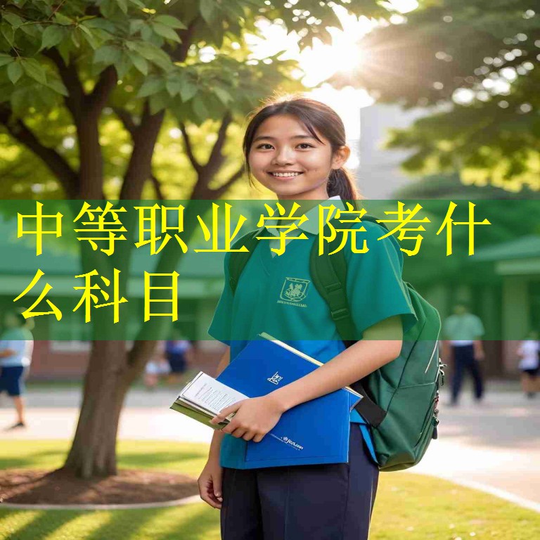 中等职业学院考什么科目
