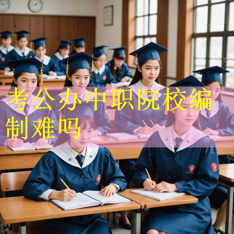 考公办中职院校编制难吗