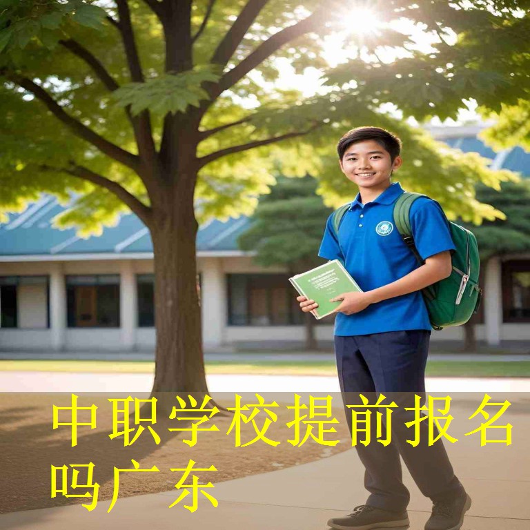中职学校提前报名吗广东