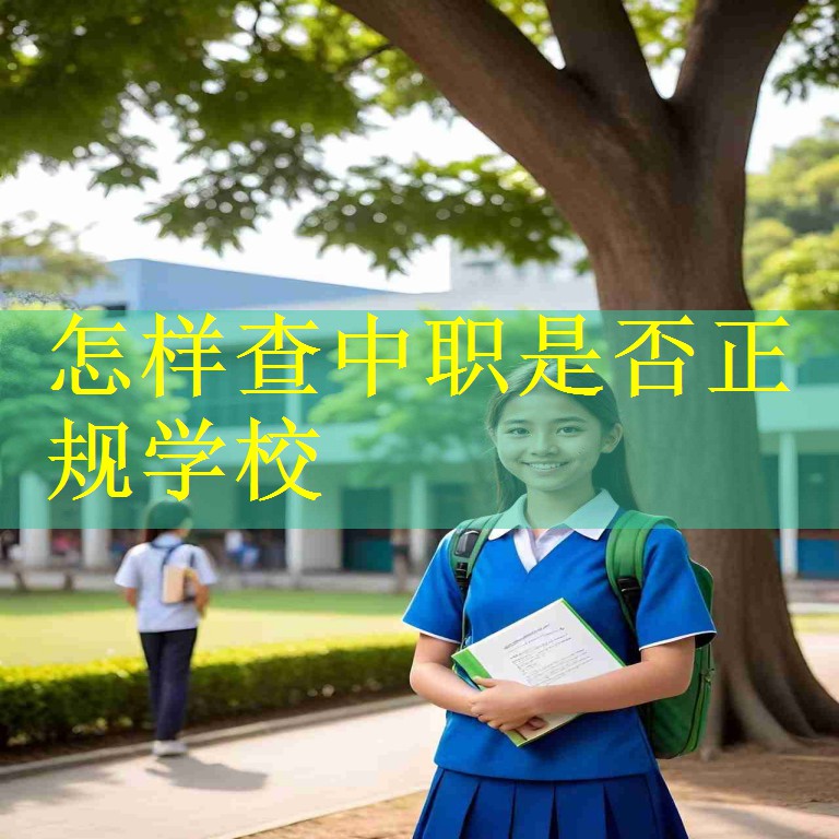 怎样查中职是否正规学校