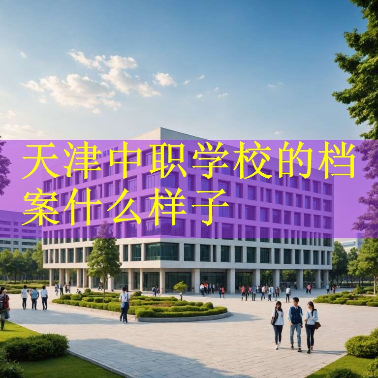 天津中职学校的档案什么样子