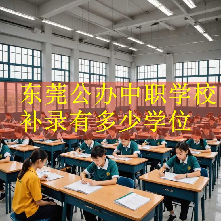东莞公办中职学校补录有多少学位