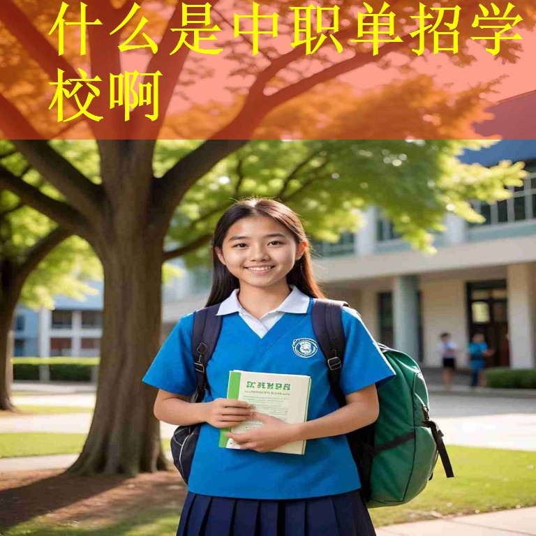 什么是中职单招学校啊