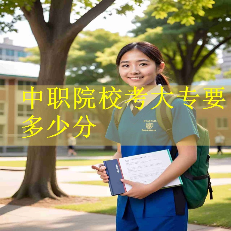 中职院校考大专要多少分